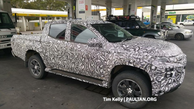 SPYSHOTS: Mitsubishi Triton facelift – pick-up truck spotted with latest Dynamic Shield front-end