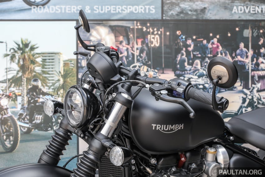 Triumph Bonneville Bobber Black 2018 tiba di Malaysia – harga RM80k, spesifikasi lebih tinggi, lebih garang 785504