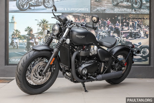 Triumph Bonneville Bobber Black 2018 tiba di Malaysia – harga RM80k, spesifikasi lebih tinggi, lebih garang