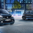 smart EQ fortwo, forfour nightsky edition EVs unveiled – new fast charger, car-sharing service also introduced