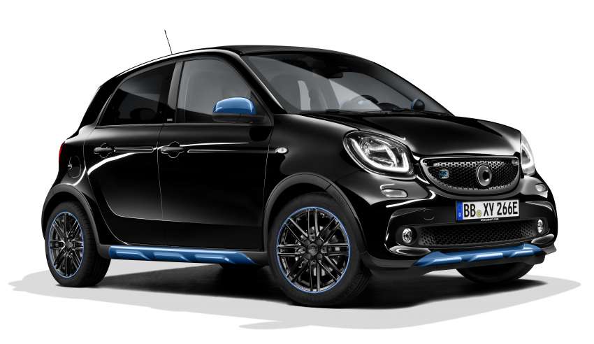 smart EQ fortwo, forfour nightsky edition EVs unveiled – new fast charger, car-sharing service also introduced 786755