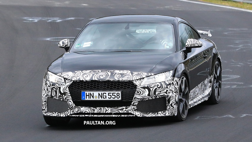 SPIED: 2019 Audi TT RS facelift spotted at Nurburgring 804821