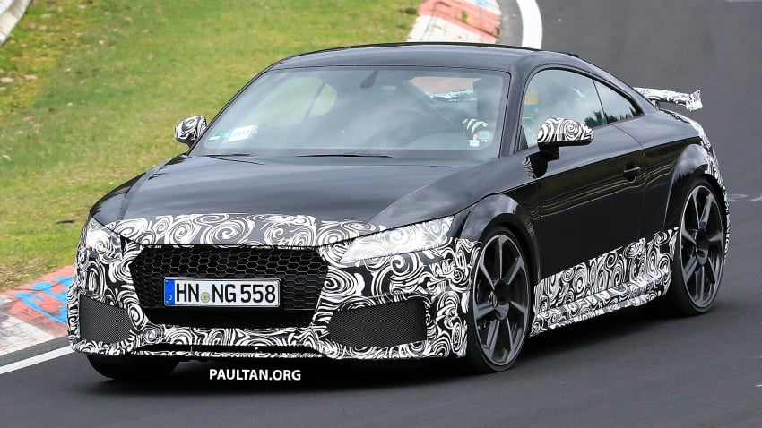 SPIED: 2019 Audi TT RS facelift spotted at Nurburgring 804822