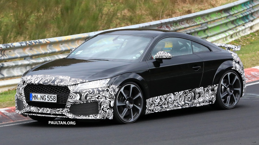 SPIED: 2019 Audi TT RS facelift spotted at Nurburgring 804823
