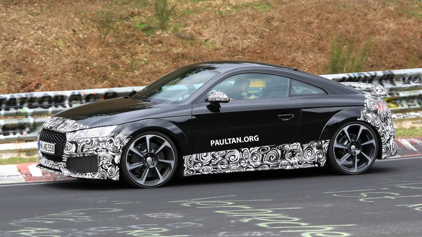 SPIED: 2019 Audi TT RS facelift spotted at Nurburgring 804824