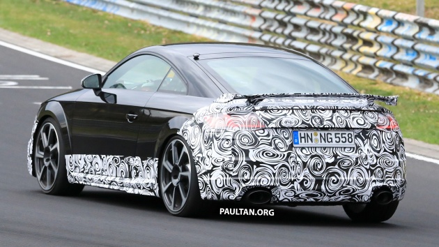 SPIED: 2019 Audi TT RS facelift spotted at Nurburgring