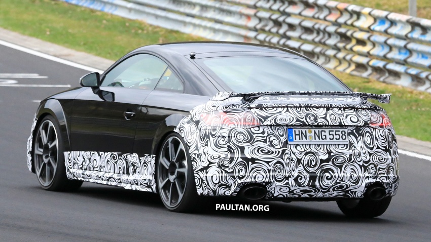 SPIED: 2019 Audi TT RS facelift spotted at Nurburgring 804828