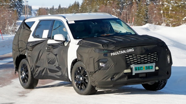 SPIED: Hyundai eight-seat SUV spotted winter testing