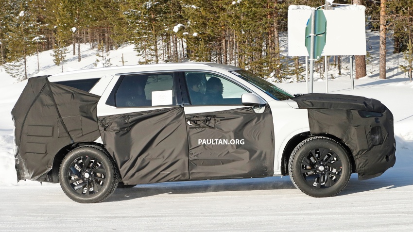 SPIED: Hyundai eight-seat SUV spotted winter testing 804732
