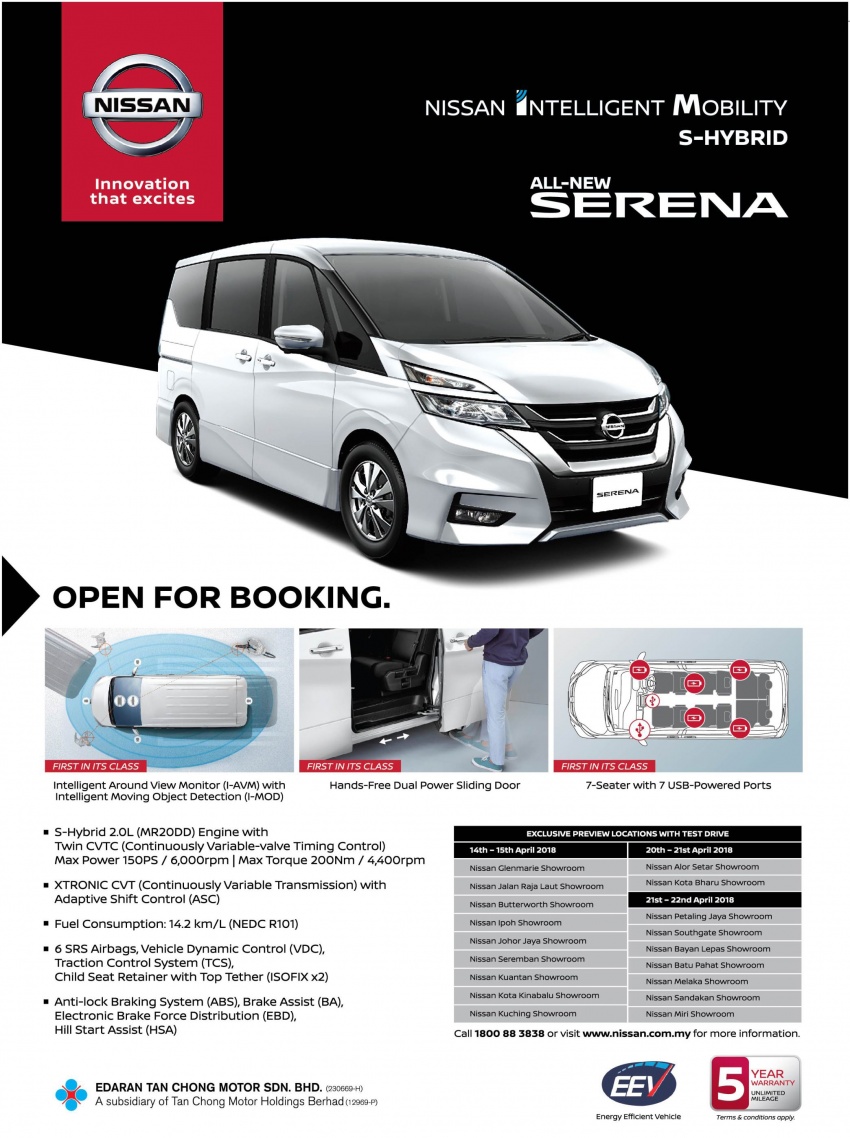 2018 Nissan Serena S-Hybrid – order books now officially open, expected launch to take place in May 800993