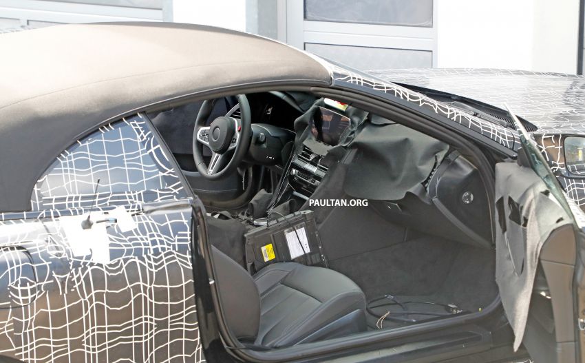 SPIED: BMW 8 Series cabrio – clearer interior photos! 810487