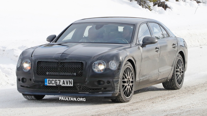 SPIED: Bentley Flying Spur plug-in hybrid spotted 801174