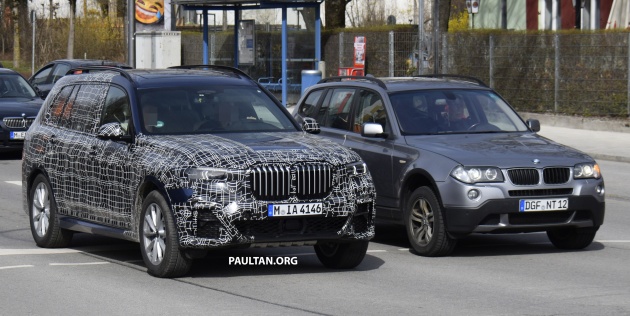 SPIED: BMW X7 seen with less camo, inside and out