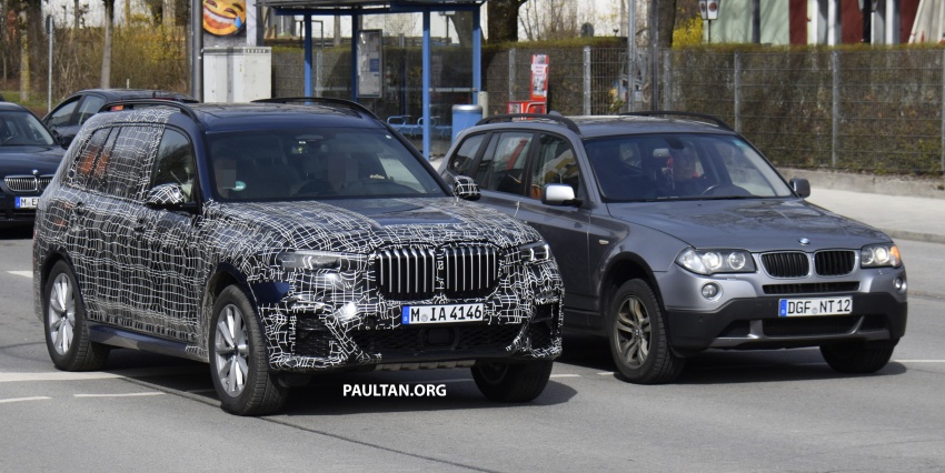 SPIED: BMW X7 seen with less camo, inside and out 804483