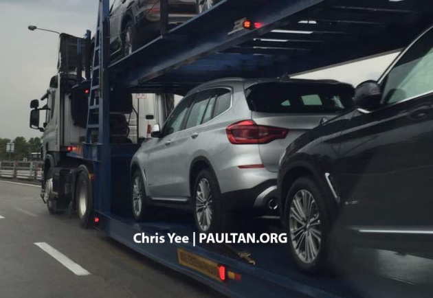 SPYSHOTS: G01 BMW X3 spotted on a trailer in M’sia