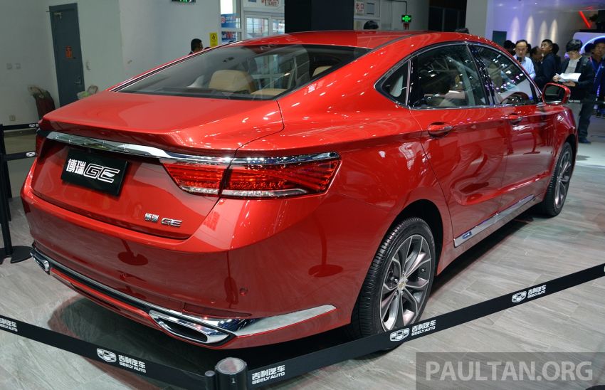 Beijing 2018: Geely Borui GE hybrid variants unveiled – PHEV and MHEV D-segment sedans, 1.5T 7DCT 810717