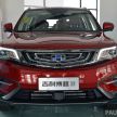 Malaysia to be global production hub for right-hand drive Geely Boyue for exports, and the Proton X70