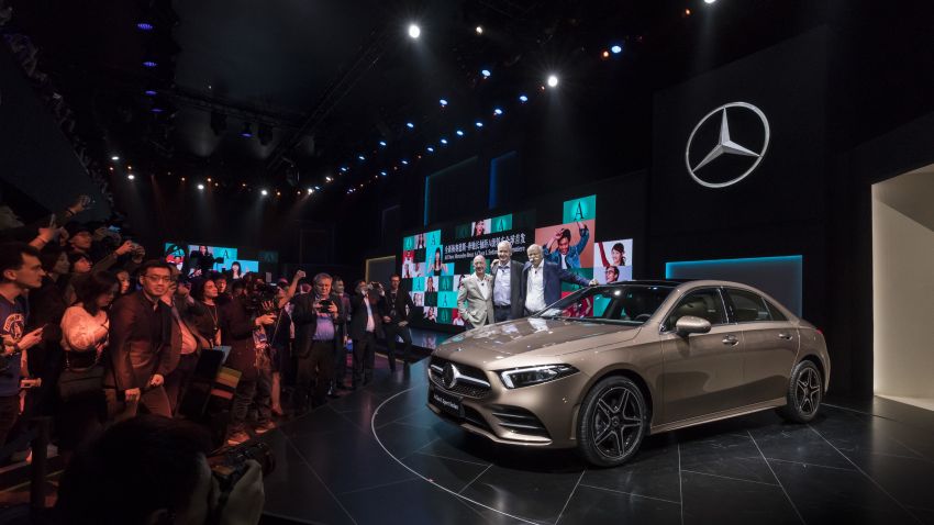 Z177 Mercedes-Benz A-Class L Sedan revealed in Beijing – alternate version for other markets in H2 2018 810578