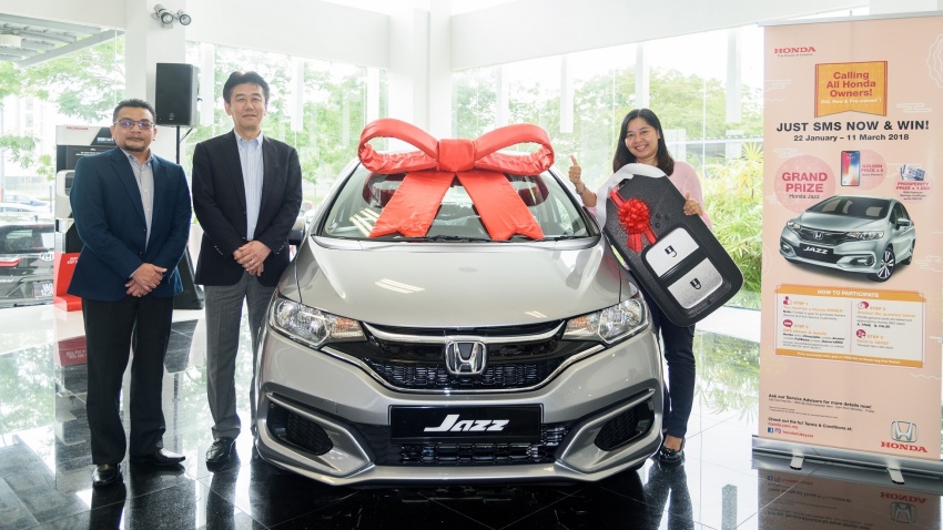 Honda Malaysia presents new Jazz, other prizes to Chinese New Year “SMS & Win” contest winners 802567