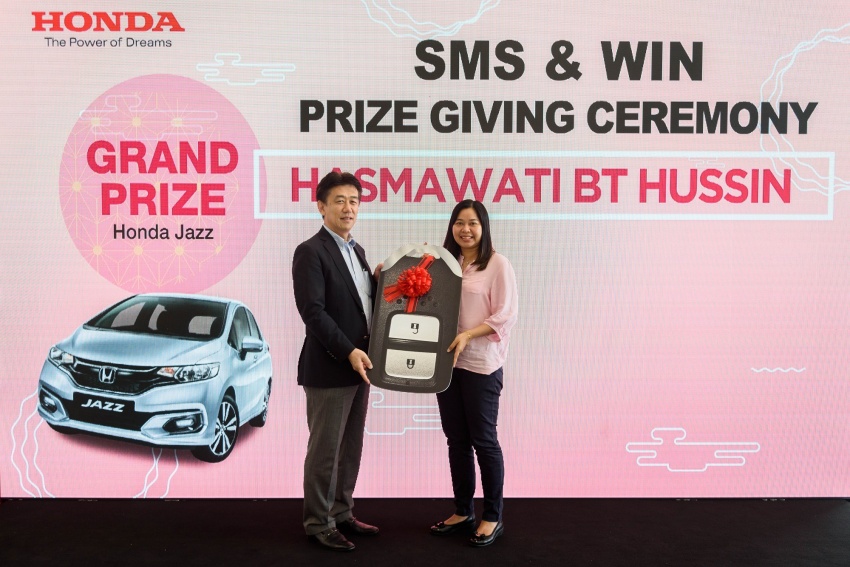 Honda Malaysia presents new Jazz, other prizes to Chinese New Year “SMS & Win” contest winners 802559