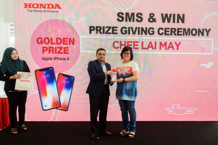Honda Malaysia presents new Jazz, other prizes to Chinese New Year “SMS & Win” contest winners 802561