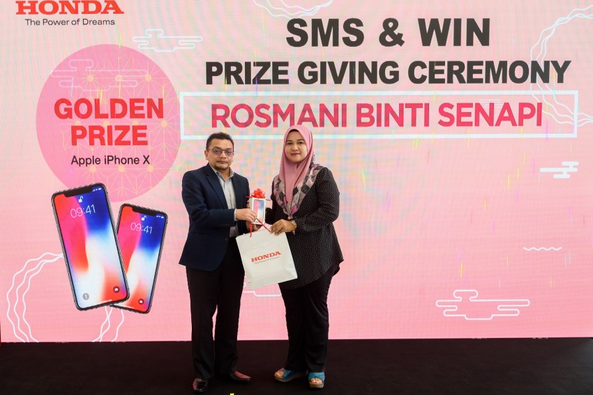 Honda Malaysia presents new Jazz, other prizes to Chinese New Year “SMS & Win” contest winners 802562