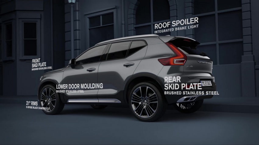 Volvo XC40 now offered with an exterior styling kit 801634