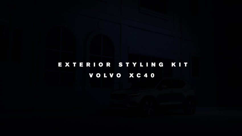 Volvo XC40 now offered with an exterior styling kit 801654
