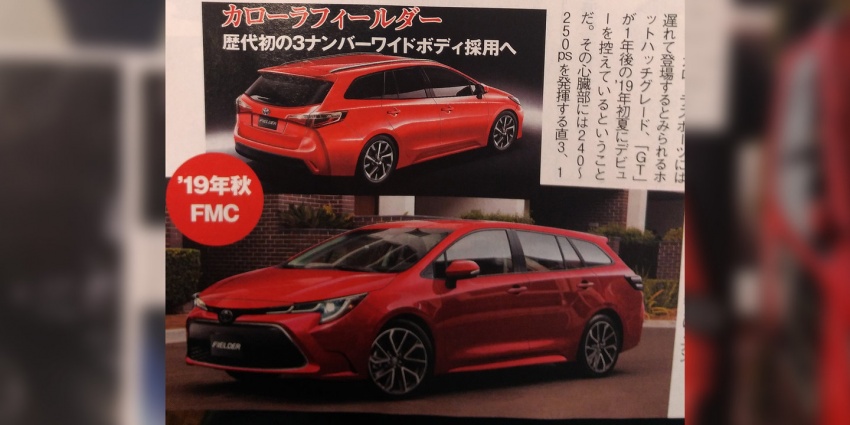 Toyota Corolla Axio rendered, first details leaked 805545