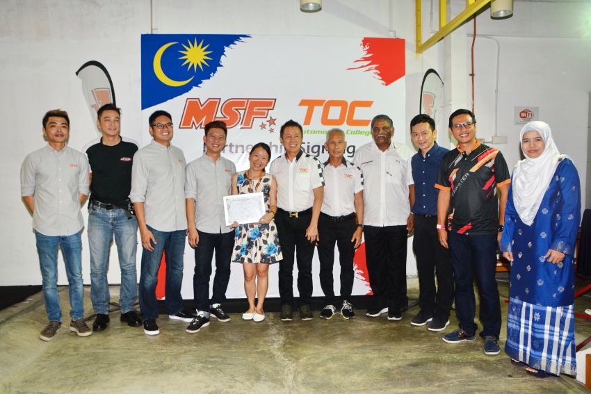 MSF and TOC launch collaboration to grow Malaysian motorsports industry with skilled technicians 821447