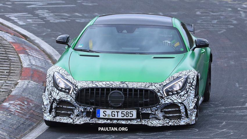SPIED: Mercedes-AMG GT R facelift seen – more aero? 820385