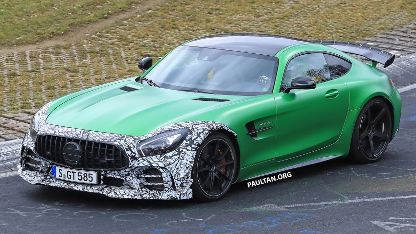 SPIED: Mercedes-AMG GT R facelift seen – more aero? 820387