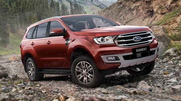 2019 Ford Everest in Australia – all variants with AEB