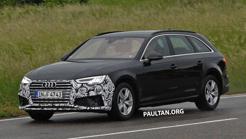 SPYSHOTS: B9 Audi A4 Avant facelift seen testing 820779