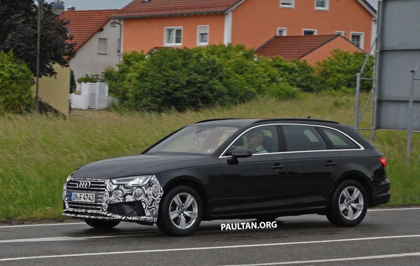 SPYSHOTS: B9 Audi A4 Avant facelift seen testing 820782