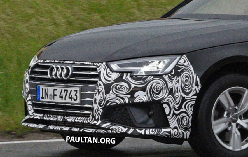 SPYSHOTS: B9 Audi A4 Avant facelift seen testing 820783