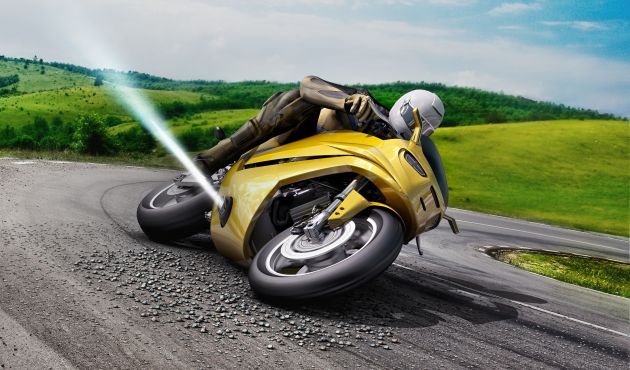VIDEO: Bosch sedang bangunkan sistem keselamatan elak motosikal jatuh akibat pasir/minyak di selekoh