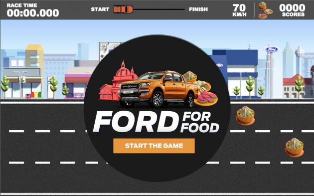 Ford for Food online driving game offers weekly prizes