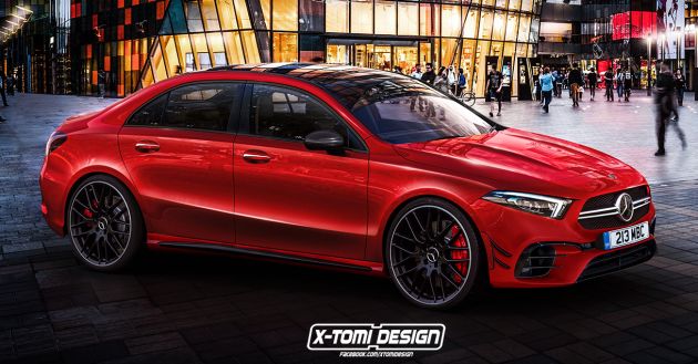 Mercedes-Benz A-Class L Sedan rendered as an AMG