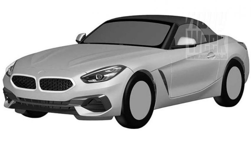 2019 BMW Z4 shown in patent ahead of Pebble Beach 826488