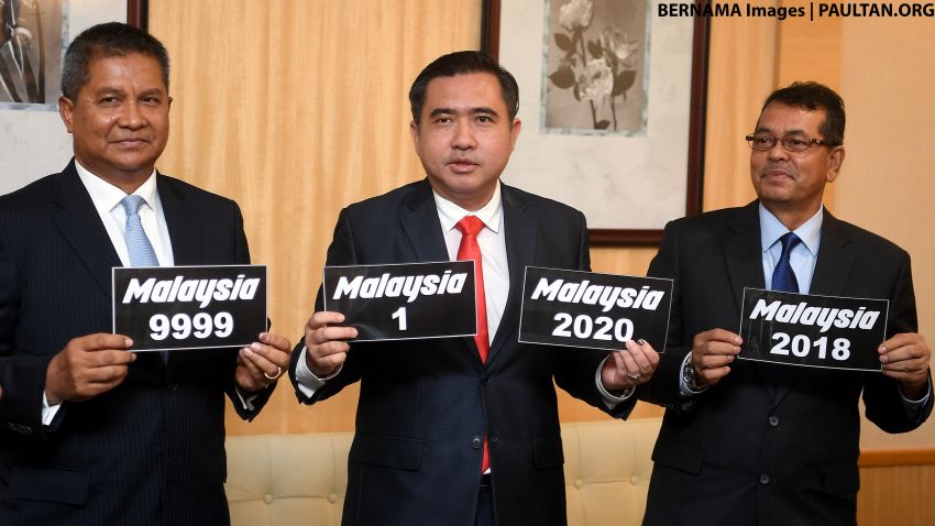 ‘Malaysia’ 1-9999 number plate series launched by MoT 823699