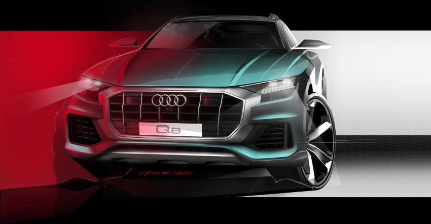 Audi Q8 officially revealed to take on the BMW X6 824230