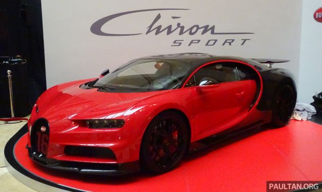 Bugatti Chiron Sport makes an appearance at the first-ever Fullerton Concours d’Elegance in Singapore