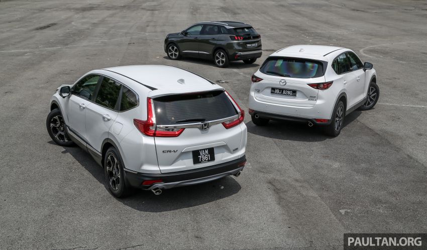 Driven Web Series 2018: best family SUVs in Malaysia – new Honda CR-V vs Mazda CX-5 vs Peugeot 3008 823252
