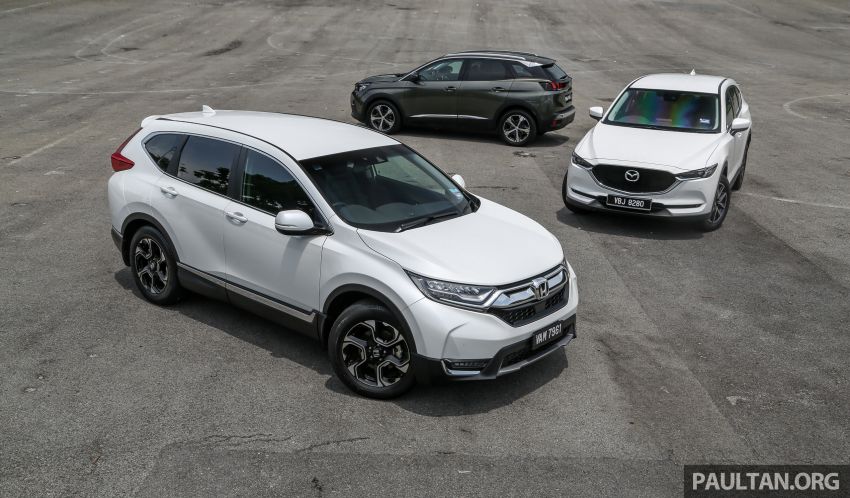 Driven Web Series 2018: best family SUVs in Malaysia – new Honda CR-V vs Mazda CX-5 vs Peugeot 3008 823253