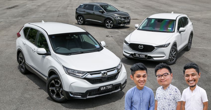Driven Web Series 2018: best family SUVs in Malaysia – new Honda CR-V vs Mazda CX-5 vs Peugeot 3008 824622