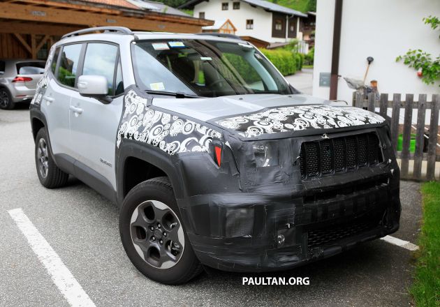 SPYSHOTS: Jeep Renegade facelift spotted testing