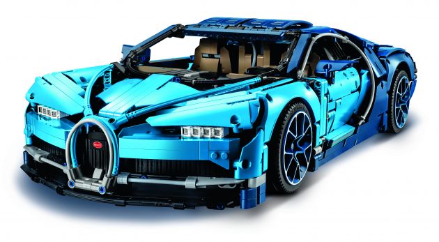 Lego Technic Bugatti Chiron – lengkap dengan enjin W16, kotak gear 8-kelajuan dan sistem AWD berfungsi