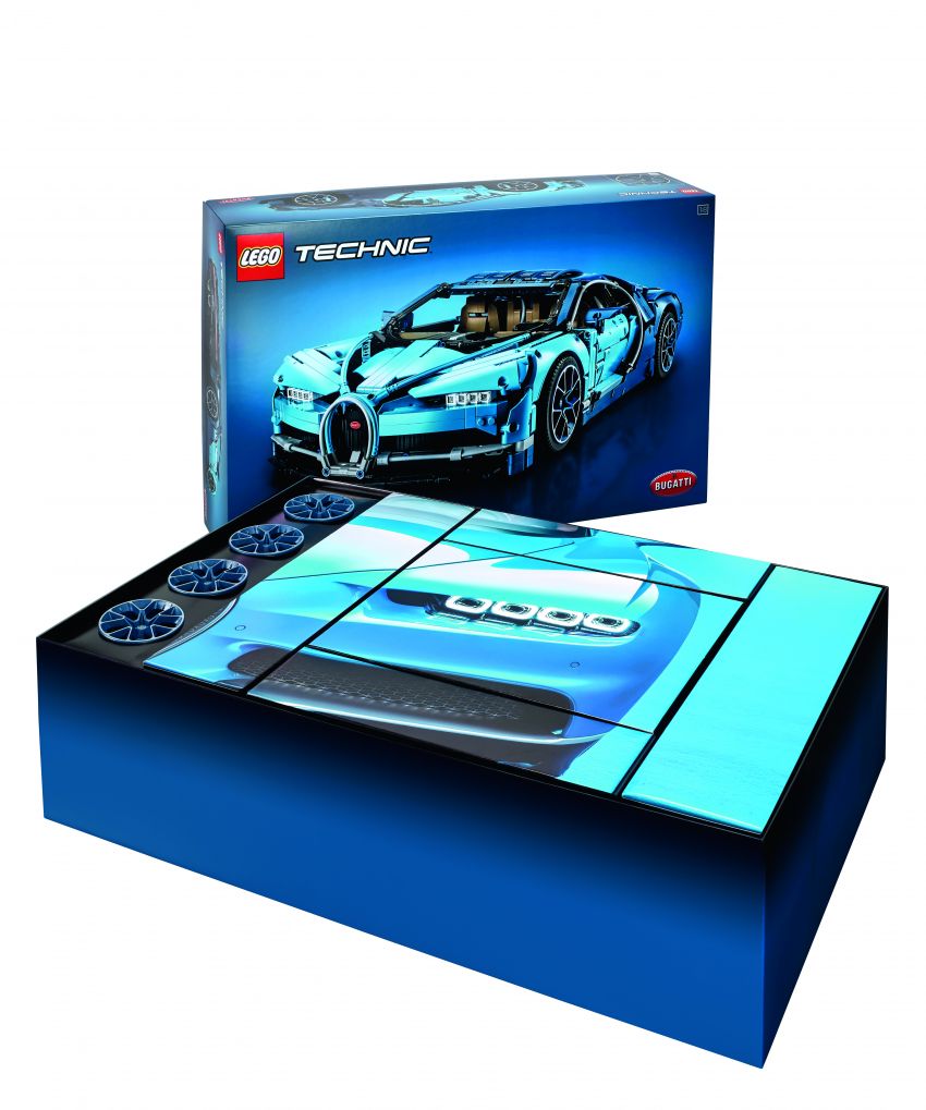 Lego Technic Bugatti Chiron – lengkap dengan enjin W16, kotak gear 8-kelajuan dan sistem AWD berfungsi 823572
