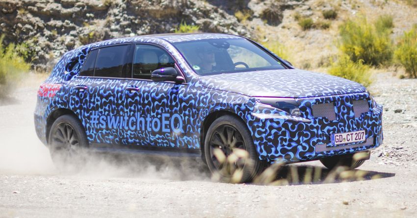 Mercedes-Benz EQC electric SUV goes testing in Spain 828518